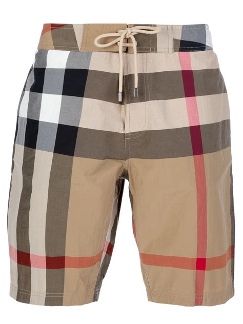 burberry checked shorts|wearing burberry shorts men.